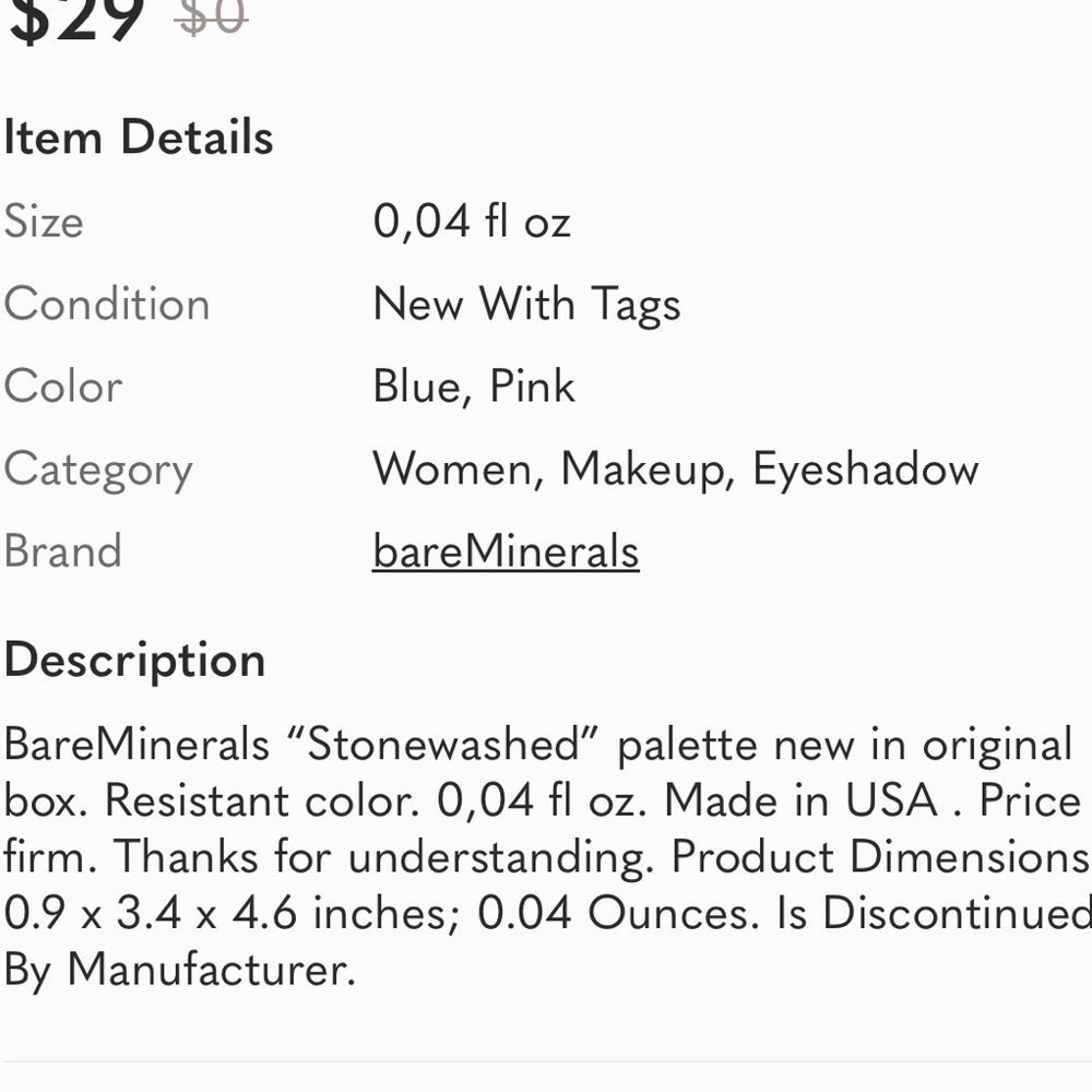 Bundle Mineralist Stonewashed Eyeshadow Palette & Eyeliner - Sapphire Blue - Picture 7 of 7